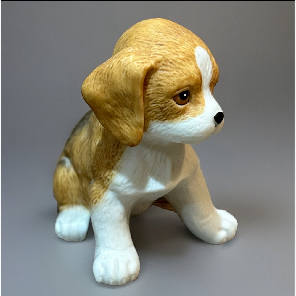 Vintage HOMCO Porcelain Dog Figurine #8828 Sitting Cocker Spaniel Puppy Dog